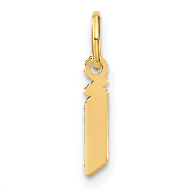 14k Yellow Gold Mezuzah Pendant, Minimalist Hebrew Jewelry Symbolizing Faith and Protection