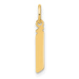14k Yellow Gold Mezuzah Pendant, Minimalist Jewish Religious Charm for Men and Women