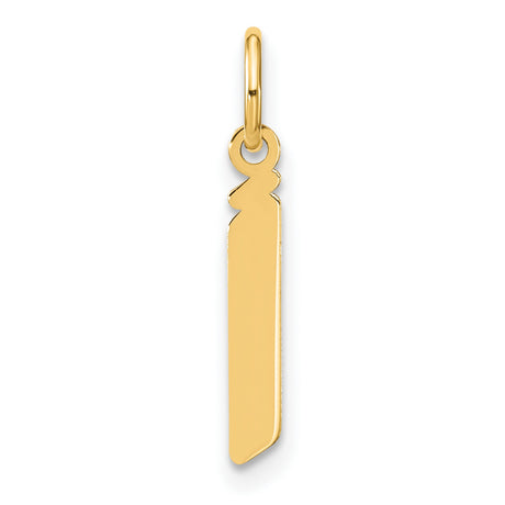 14k Yellow Gold Mezuzah Pendant, Minimalist Jewish Religious Charm for Men and Women