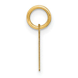 14k Yellow Gold Scorpio Zodiac Pendant with Stylized M Symbol Tail Design