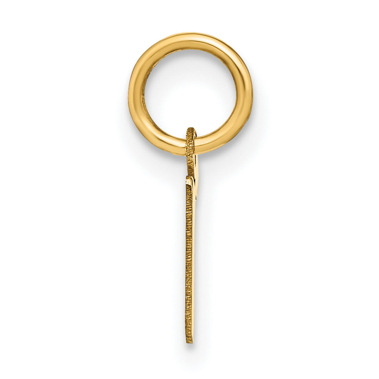 14k Yellow Gold Chai Pendant, Hebrew Life Symbol, Judaica Religious Charm for Men or Women