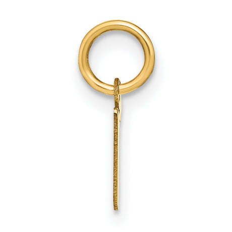 14k Yellow Gold Chai Pendant, Hebrew Life Symbol, Judaica Religious Charm for Men or Women