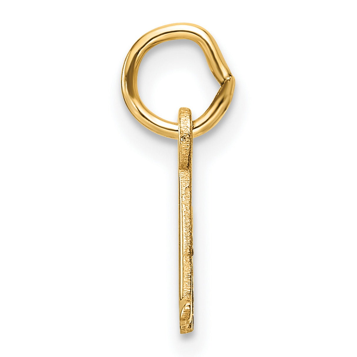 14k Yellow Gold Initial A Pendant, Classic Serif Letter Charm, Unisex Monogram Jewelry