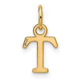 14k Yellow Gold Tau Cross Pendant, T-Shaped Franciscan Religious Charm for Women or Unisex Wear