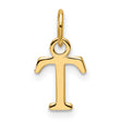 14k Yellow Gold Tau Cross Pendant, T-Shaped Franciscan Religious Charm for Women or Unisex Wear