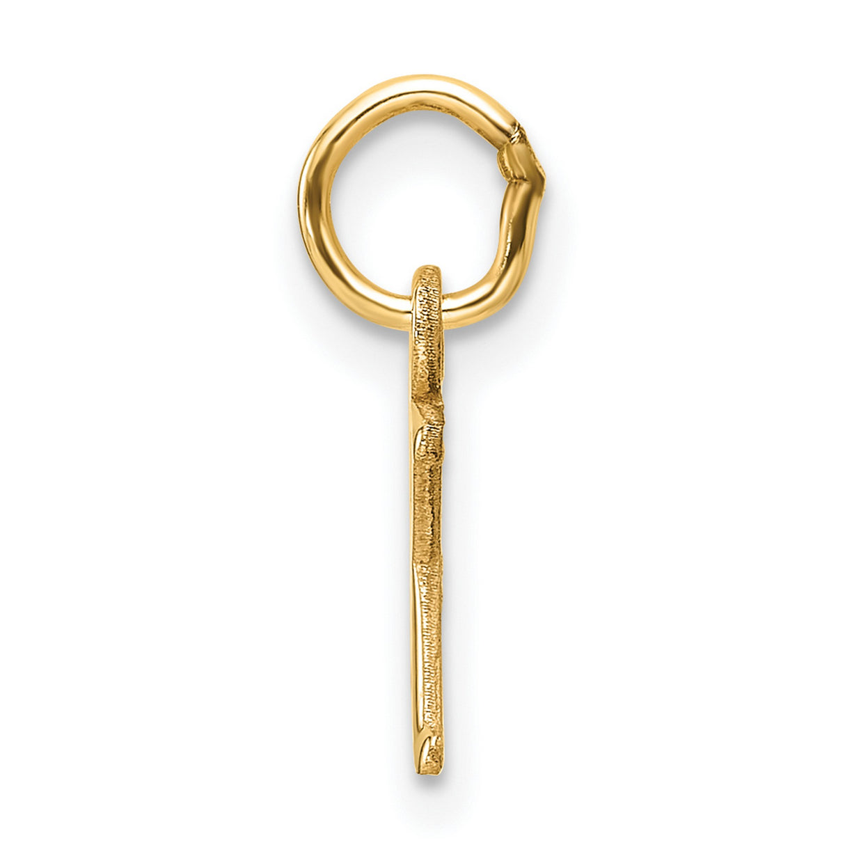 Cutout Letter X Initial Charm Pendant in Real 14k Yellow Gold