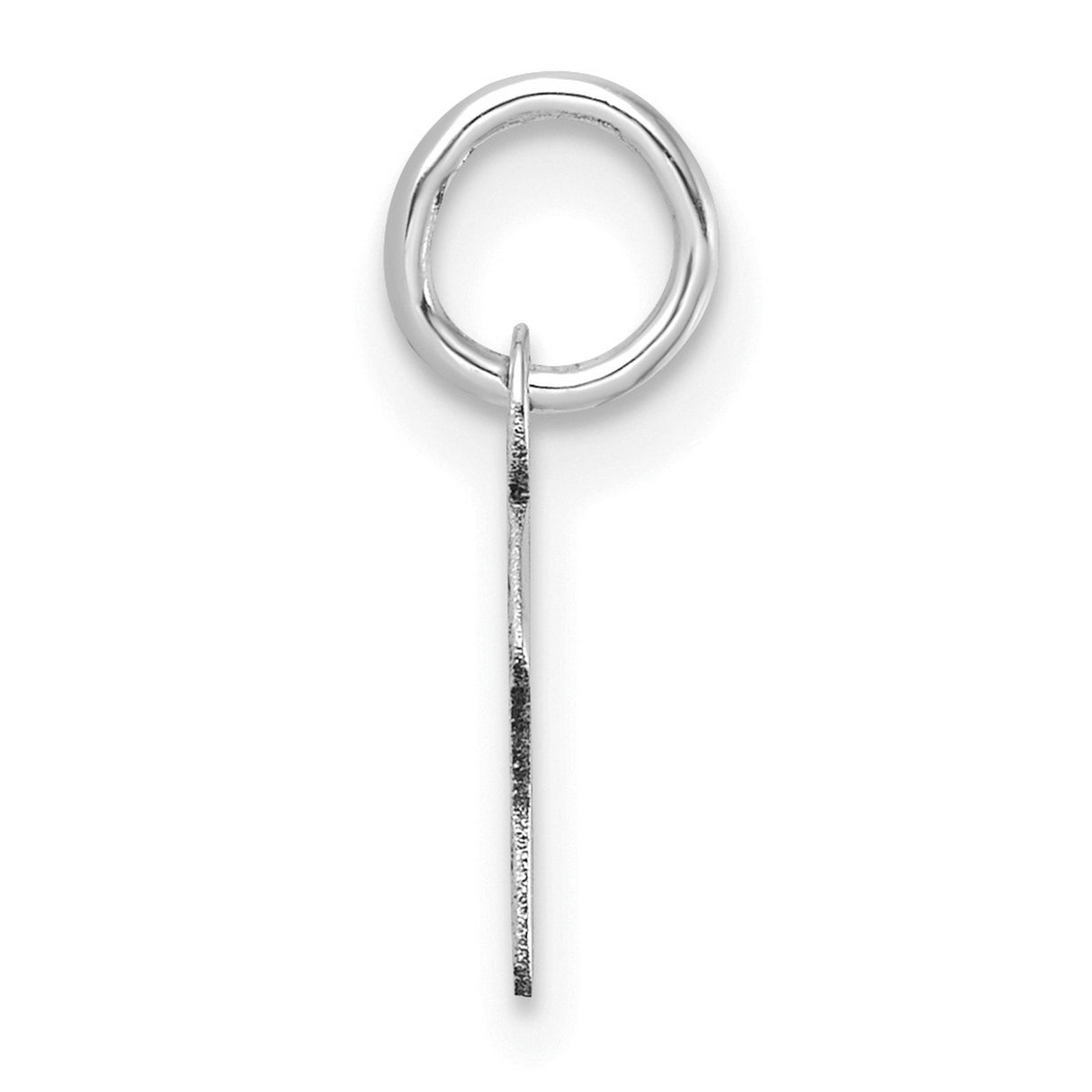 14k White Gold Ballet Dancer Pendant, Elegant Mid Pose Silhouette Jewelry for Women or Girls