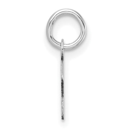 14k White Gold Ballet Dancer Pendant, Elegant Mid Pose Silhouette Jewelry for Women or Girls
