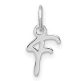 14k White Gold Ballet Dancer Pendant, Elegant Mid Pose Silhouette Jewelry for Women or Girls