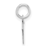 14k White Gold Abstract Dancer Pendant, Graceful Gymnast Jewelry for Women or Girls