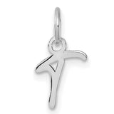 14k White Gold Abstract Dancer Pendant, Graceful Gymnast Jewelry for Women or Girls