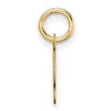 14k Yellow Gold Script Letter G Pendant, Cursive Initial Charm for Women