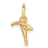 14k Yellow Gold Tau Cross Pendant, Minimalist Christian Design for Women or Men