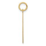14k Yellow Gold Graduation Pendant with Cap and Diploma Design, Class of 2022 Engraving