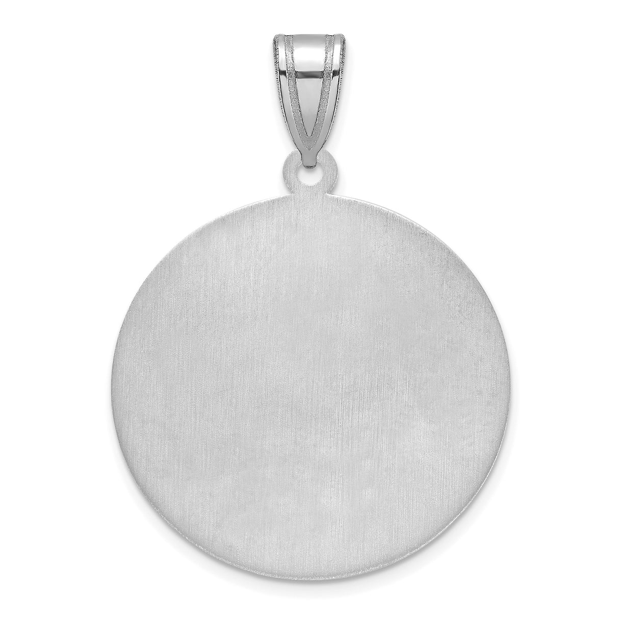 Sterling Silver Moon Pendant with I Love You to the Moon and Back Message for Women