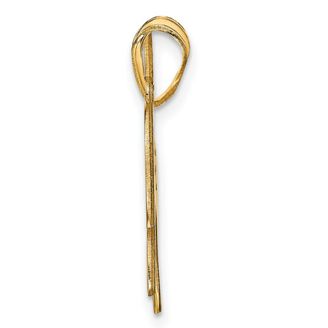 Dog Charm Pendant in Real 14k Yellow Gold