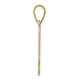 14k Yellow Gold Illinois State Pendant with Polished Finish, Unisex Regional Keepsake Charm