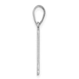 Sterling Silver Alaska Pendant, Polished State Outline Charm, Minimalist Travel Jewelry
