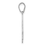 Sterling Silver Alabama State Pendant with Cutout Map Outline, Southern Roots Theme