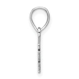 14k White Gold North Carolina State Outline Pendant, Polished Minimalist Charm for Women or Unisex Wear