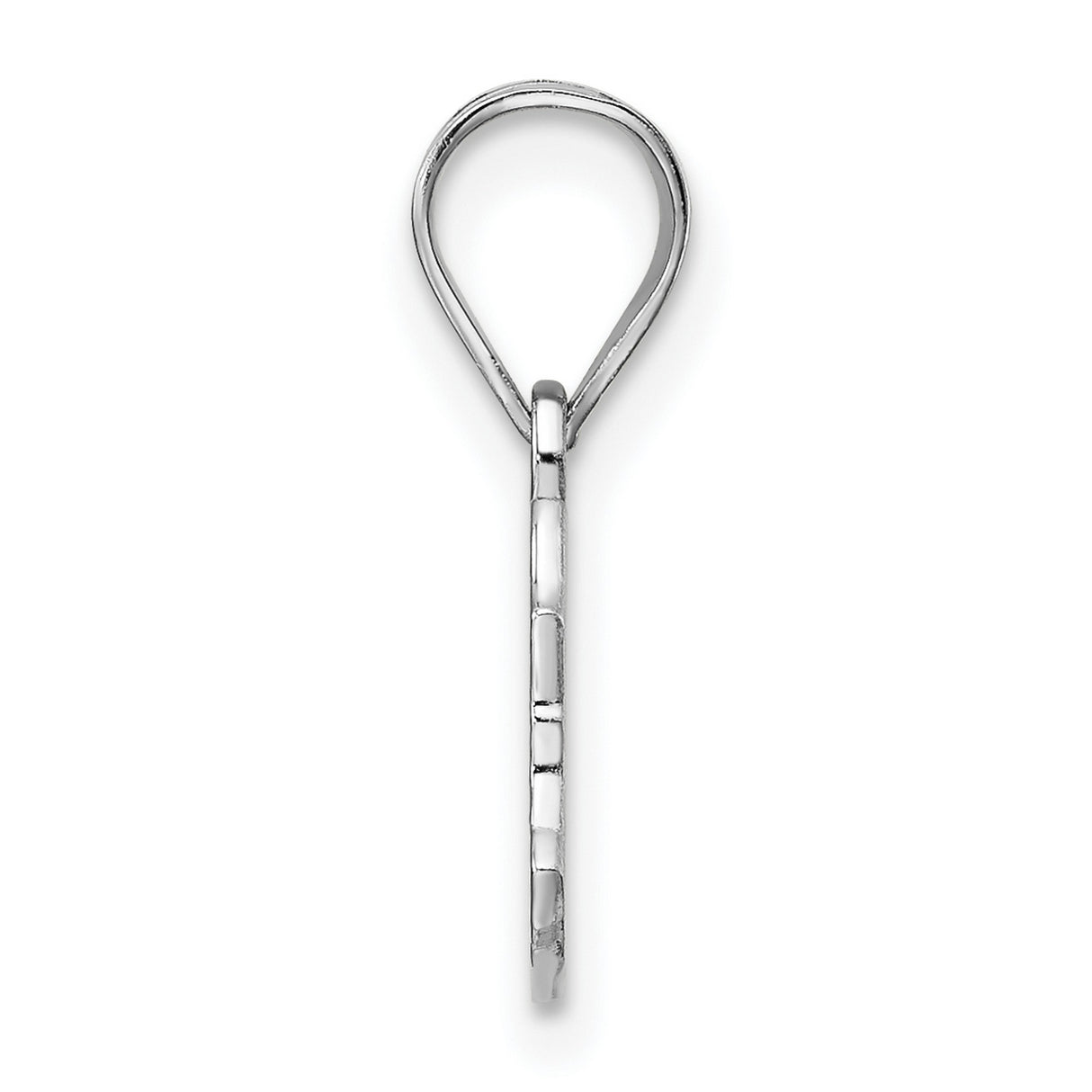 Pennsylvania State Charm Pendant in Real 14k White Gold