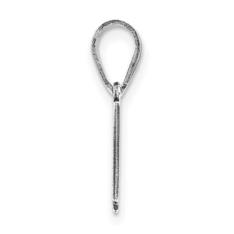 14k White Gold South Dakota State Outline Pendant, Minimalist USA Map Charm