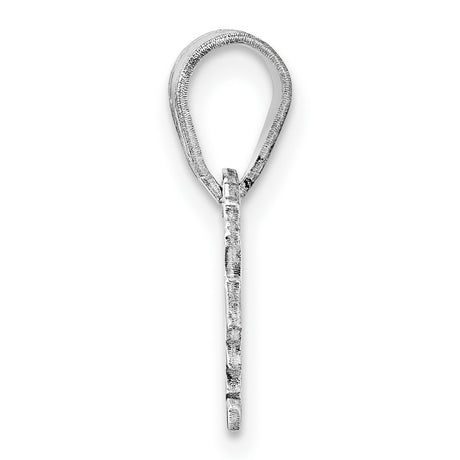 Virginia State Charm Pendant in Real 14k White Gold