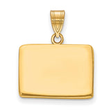 Polished Colorado State Shaped Charm Pendant in Real 925 Sterling SIlver