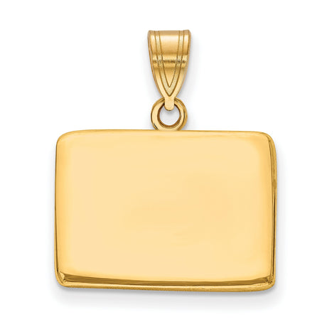 Polished Colorado State Shaped Charm Pendant in Real 925 Sterling SIlver
