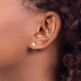 Sterling Silver Texas Shaped Stud Earrings, Minimalist State Outline Design for Women