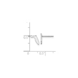 Sterling Silver Florida State Outline Stud Earrings, Minimalist USA Map Design for Women