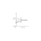 Sterling Silver Maine Outline Stud Earrings, Minimalist State Shape Design