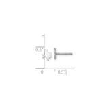 Sterling Silver Texas Outline Stud Earrings Minimalist