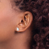 Sterling Silver Utah State Stud Earrings Minimalist Outline