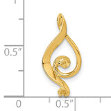 14k Yellow Gold Pendant with Cultured Pearl and Diamond Accent, Swirl Teardrop Design