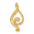 5.5mm White Round Freshwater Cultured Pearl AAA Diamond Charm Pendant in Real 14k Yellow Gold