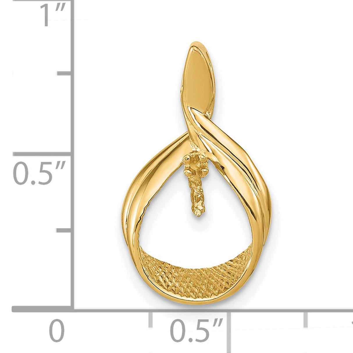 7mm White Round Freshwater Cultured Pearl AAA Diamond Charm Pendant in Real 14k Yellow Gold