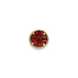 14k Yellow Gold Garnet Pendant with Star or Leaf Cut Bezel Setting, January Birthstone Jewelry