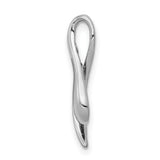 3mm Amethyst Charm Pendant in Real 14k White Gold