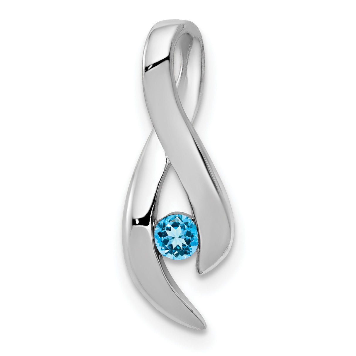 14k White Gold Charm Pendant in Real 14k White Gold
