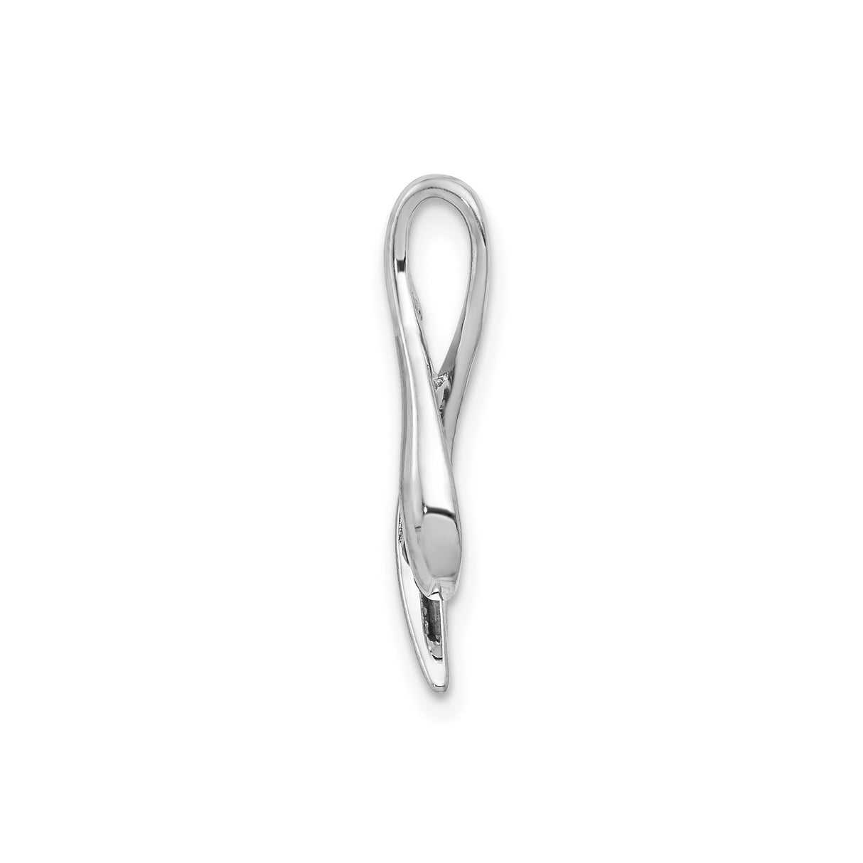 14k White Gold Infinity Pendant with Ruby Accent, Symbol of Eternal Love for Women