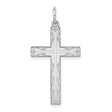 Latin Cross Charm Pendant in Real 14k White Gold