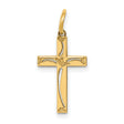 Latin Cross Charm Pendant in Real 14k Yellow Gold