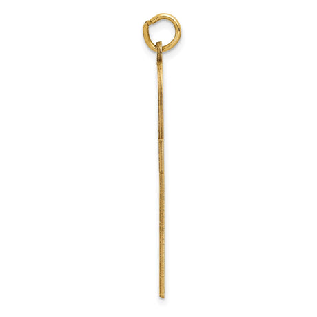 14k Yellow Gold Ankh Cross Pendant with Detailing, Egyptian Symbol of Eternal Life