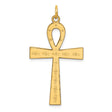 14k Yellow Gold Ankh Cross Pendant with Detailing, Egyptian Symbol of Eternal Life