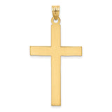 Latin Cross Charm Pendant in Real 14k Yellow Gold