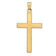 Latin Cross Charm Pendant in Real 14k Yellow Gold