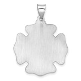 14k White Gold Firefighter Pendant with St. Florian Medal and FD Maltese Cross