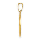 14k Yellow Gold Holy Communion Pendant with Chalice, Host, IHS and Cherub Design