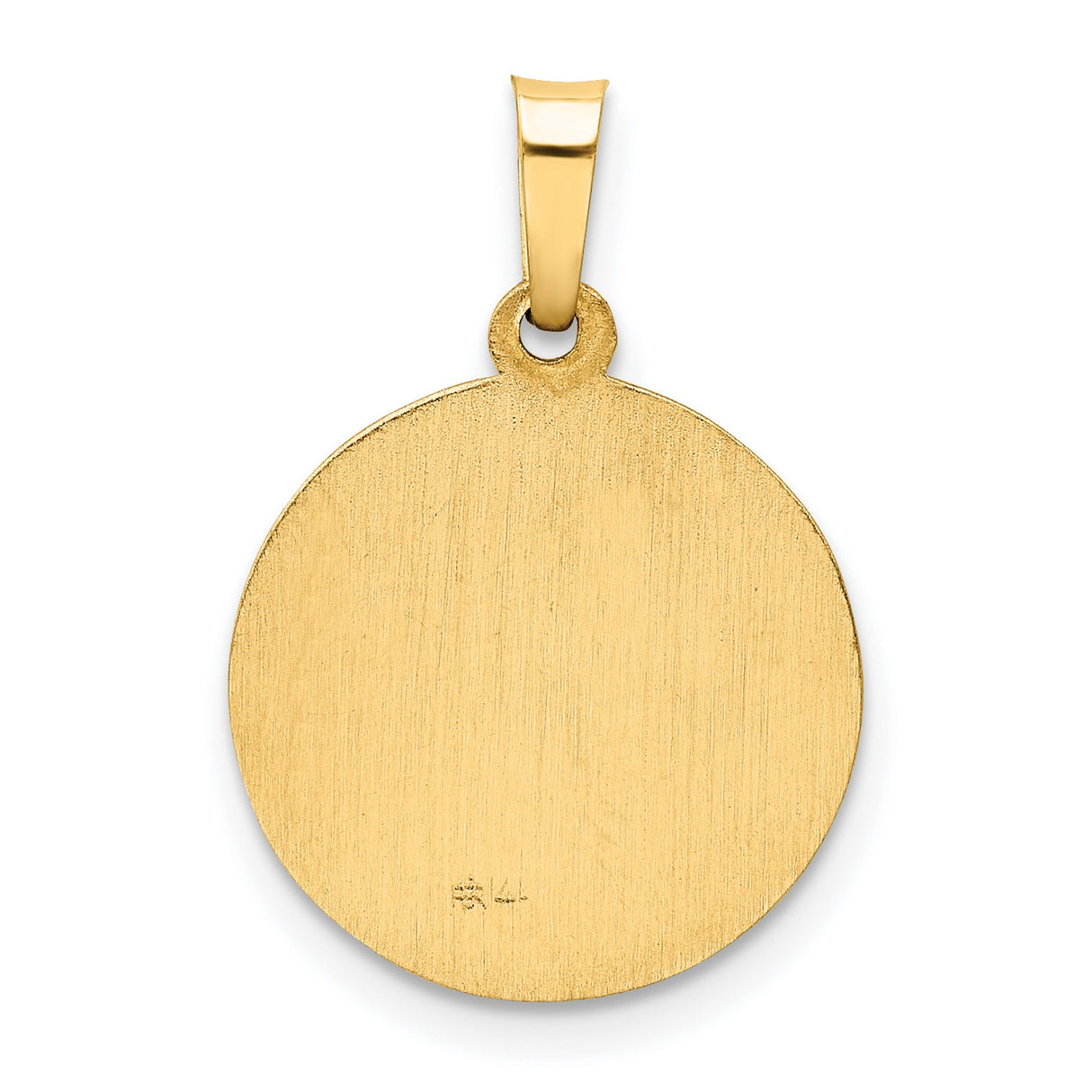 14k Yellow Gold Holy Communion Pendant with Chalice, Host, IHS and Cherub Design
